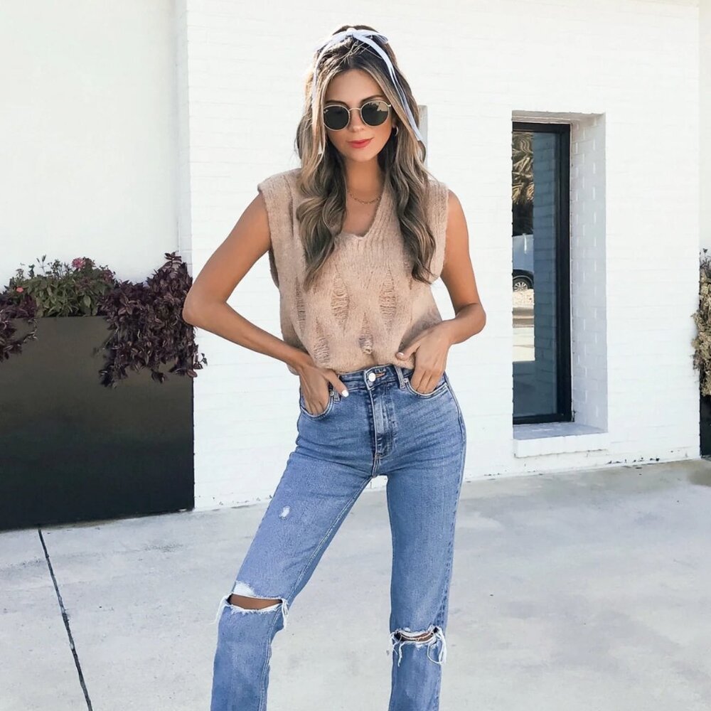 EMORY PARK CHARLEE KNIT SWEATER VEST